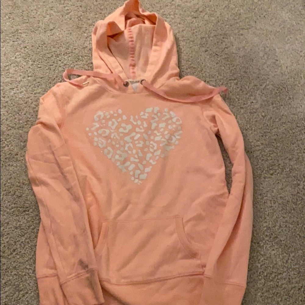 Leopard Print Heart Hoodie